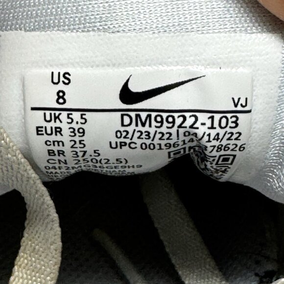 Nike Air Max 90 Futura Womens Size 8 White Gray Athletic Shoes Sneakers - Picture 8 of 9